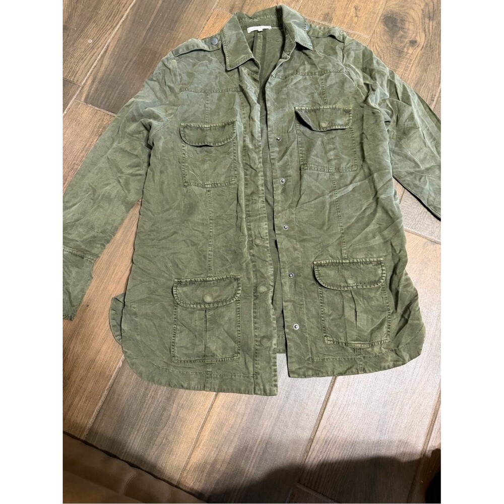 Willow & Clay Olive Green Utility Button-Down Shirt